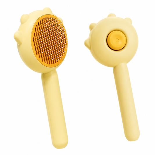 Pet Grooming Brush for Dogs & Cats – Stainless Steel Deshedding Massage Comb