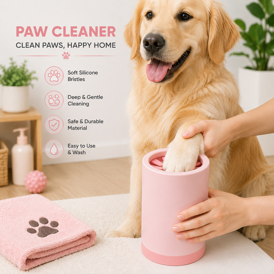 Portable Dog Paw Cleaner Cup – Soft Silicone Cleaning Brush