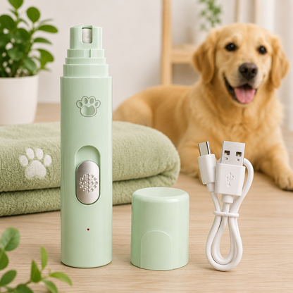 Electric Pet Nail Grinder for Dogs & Cats – Safe Rechargeable Nail Clipper