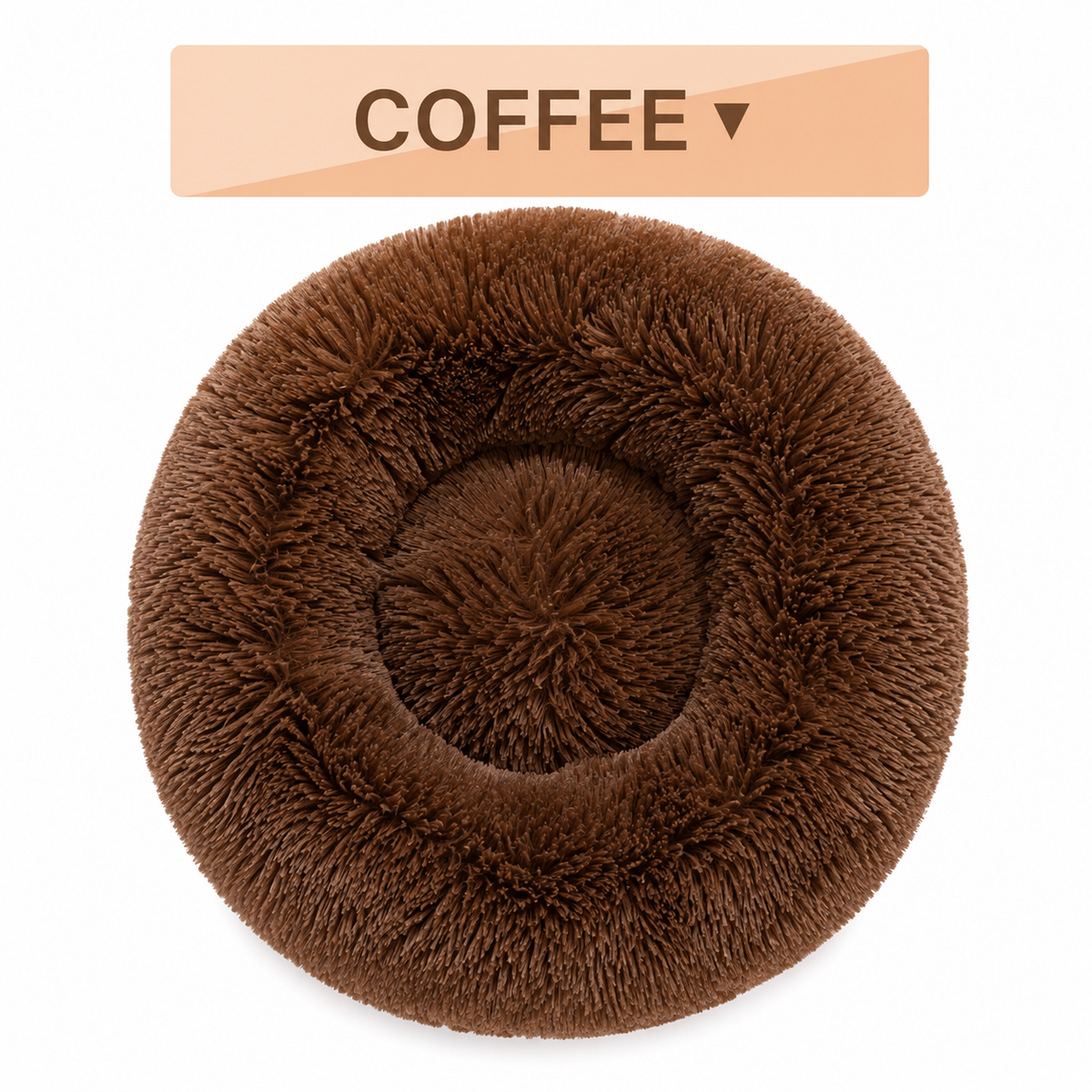 Fluffy Donut Calming Dog & Cat Bed