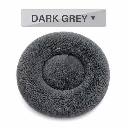 Fluffy Donut Calming Dog & Cat Bed