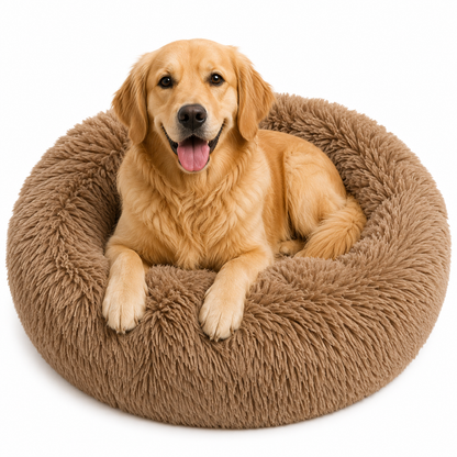 Fluffy Donut Calming Dog & Cat Bed