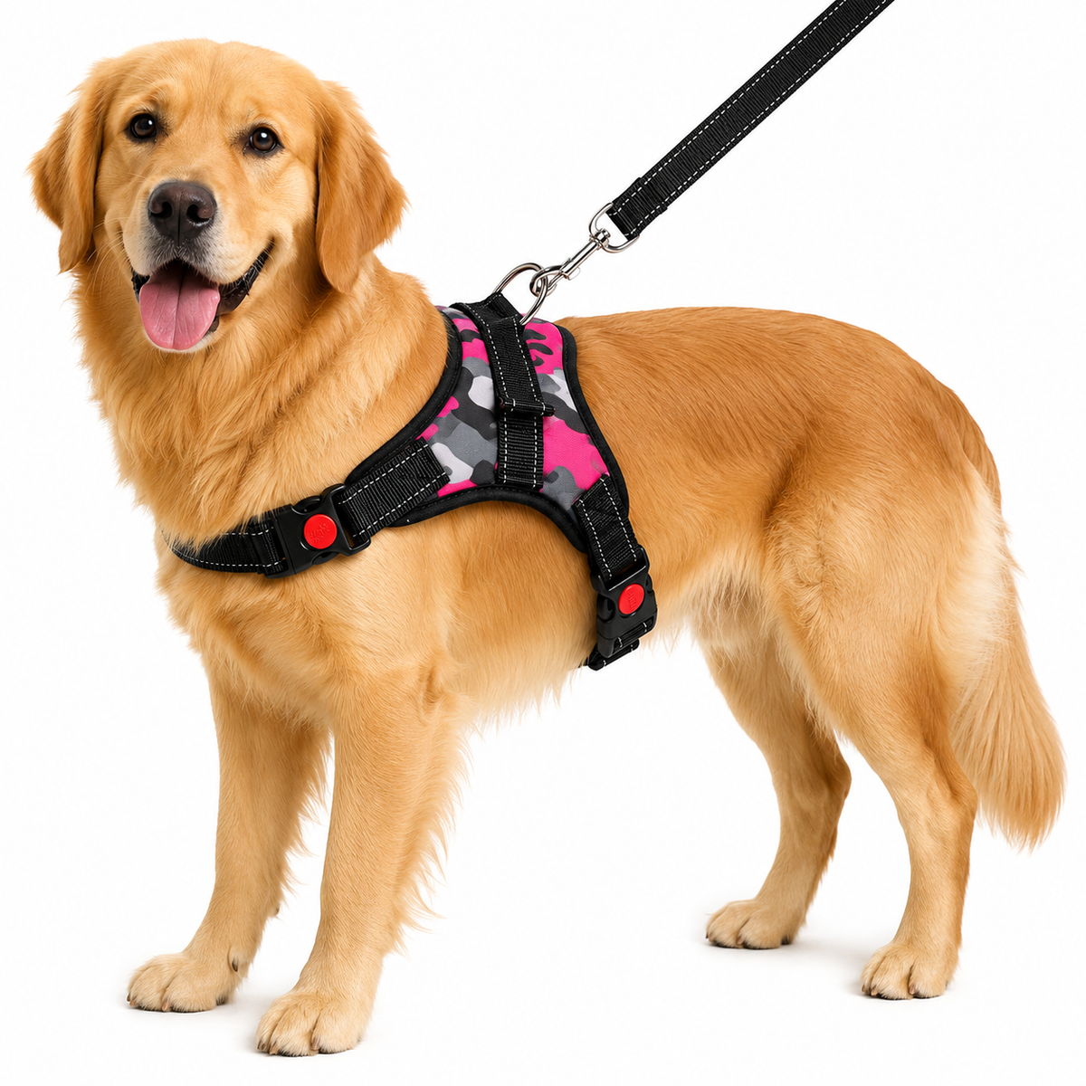 Camouflage Dog Harness & Leash Set