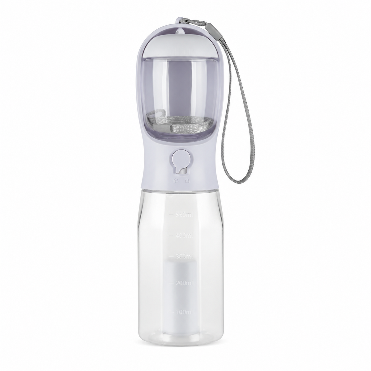 3-in-1 Portable Dog Water Bottle with Food Container & Poop Bag Dispenser